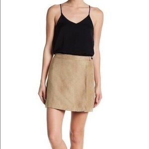 NWT BCBGeneration Faux Suede Wrap Miniskirt